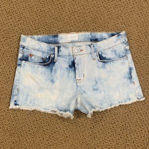 Hudson Bleach Cut Off Denim Jean Shorts Sz 27